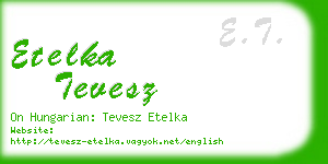 etelka tevesz business card